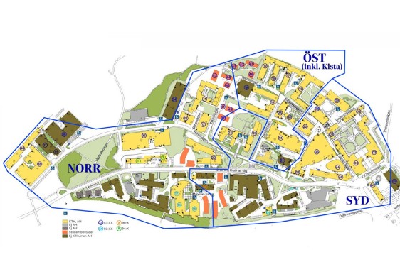 Illustration of KTH day-to-day service. 