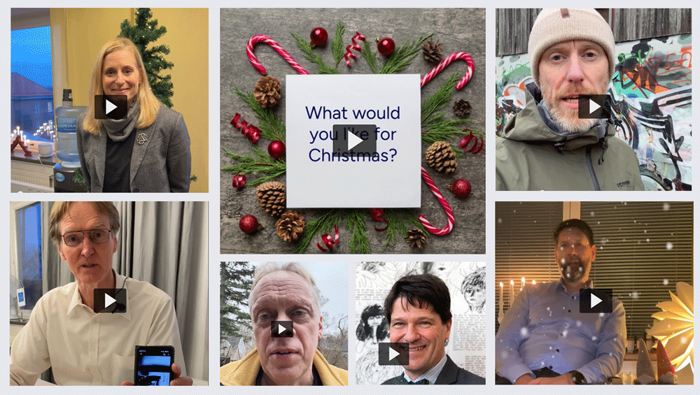 Collage of video clips