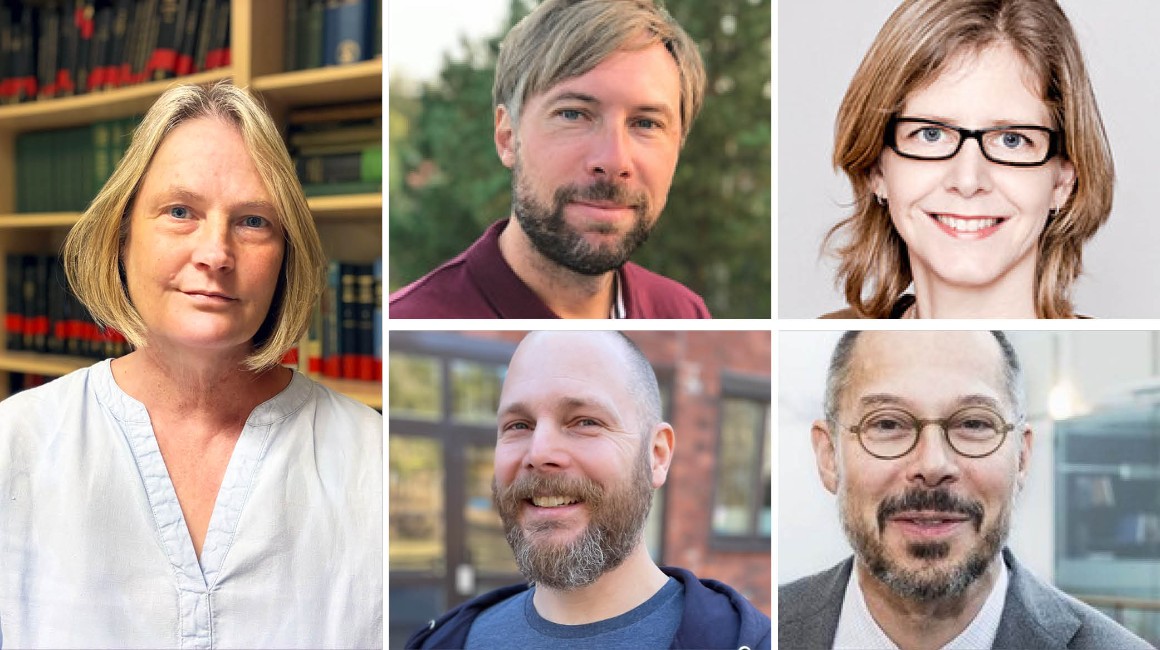 collage of five people