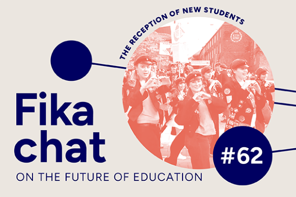 Picture of Fika chat #62 showing a group of students