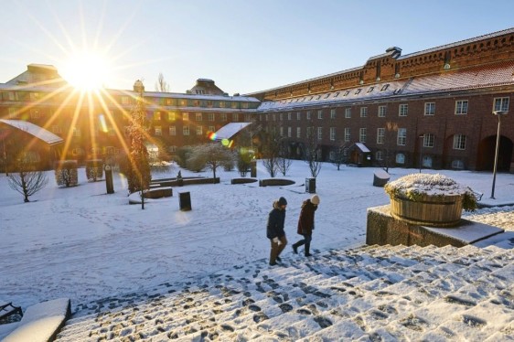 KTH borggård in winter time