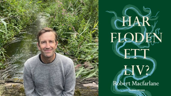 Man in nature and book cover