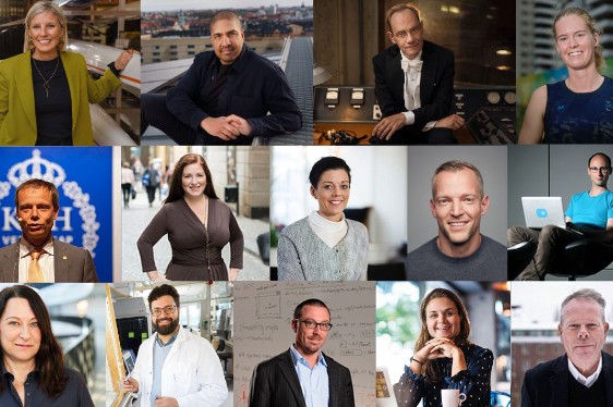 collage of previous recipients of Alum of the Year