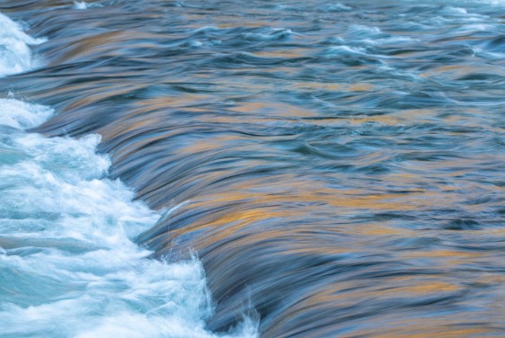 Flowing water