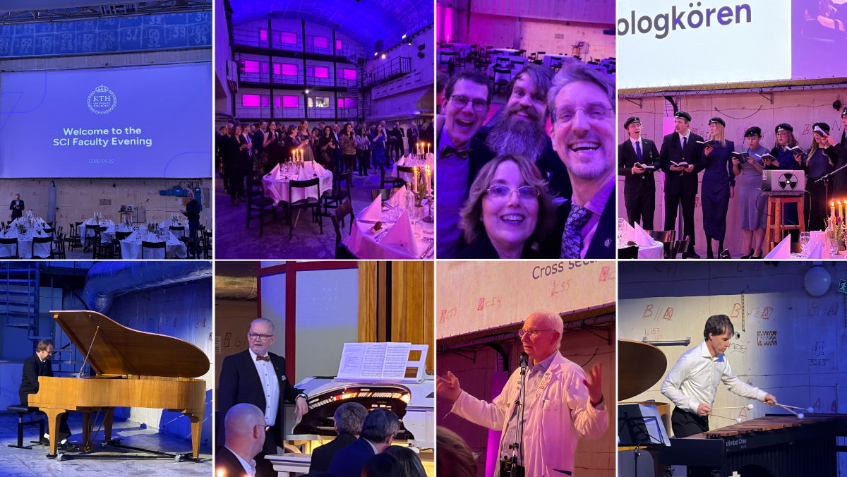 collage of eight photos from a party