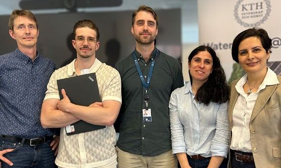 Five people showing contentment in their individual way