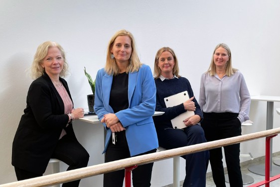 Four women in a KTH enviroment